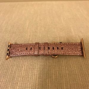 Pink glitter Apple Watch band